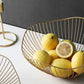 Iron Art  Fruit Basket Nordic Style Home Living Room Fruit Plate Snacks Creative Fruit Bowl Storage Basket Kitchen Organizer