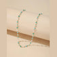 Simple Bohemia Elegant Choker Tassel Necklace for Women Colorful Drop Bead Short Chain Pearl Pendant Choker Necklaces Jewelry