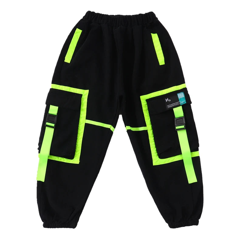 New Korean Top Pants Jazz Suit Children Hiphop Street Dance Clothes Boys Girls Hip Hop Costumes Kids Street Dance Outfit suits