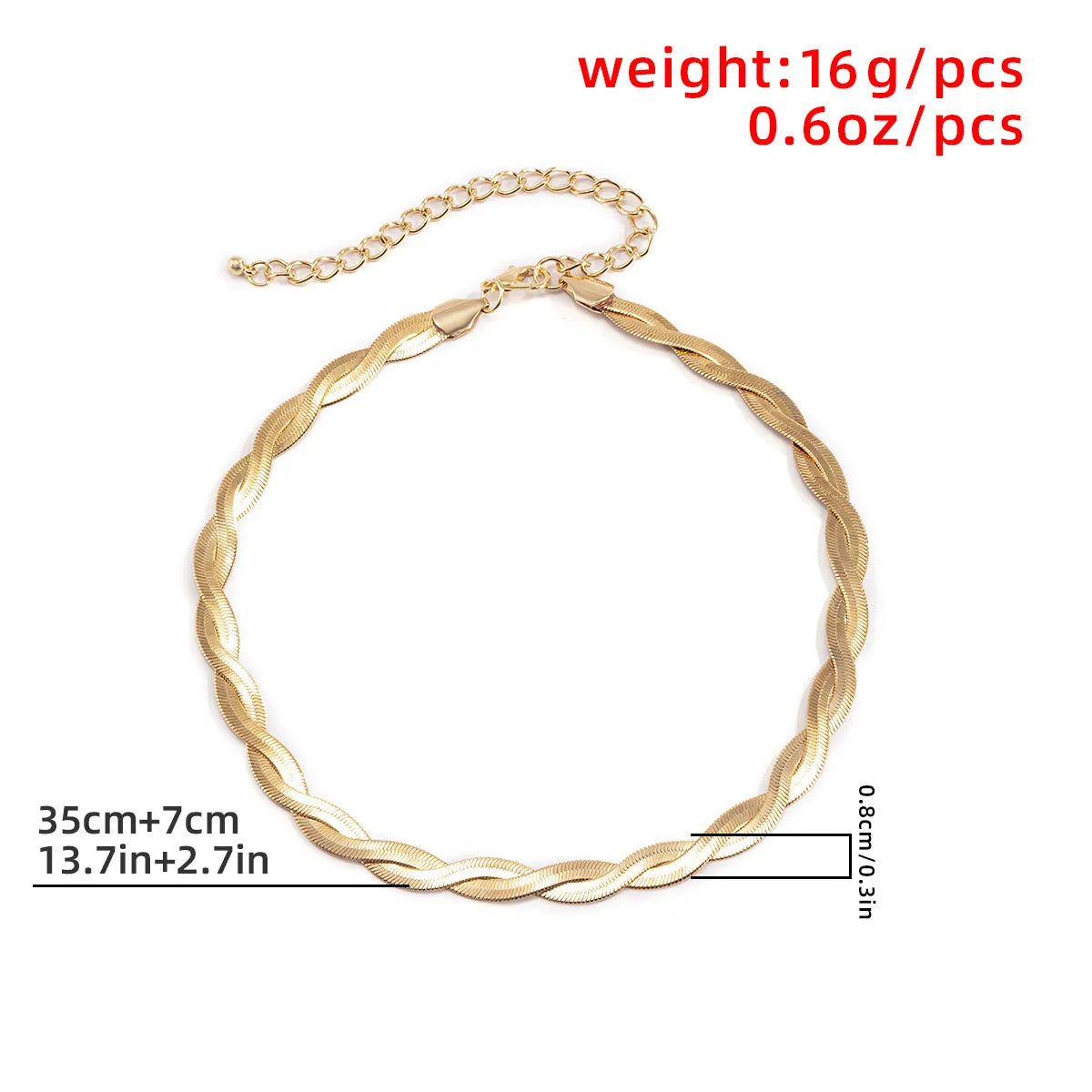 Simple Twisted Flat Blade Snake Chain Sexy Necklace Ladies 2022 Vintage Gold Color Clavicle Necklaces Girls Fashion Jewelry