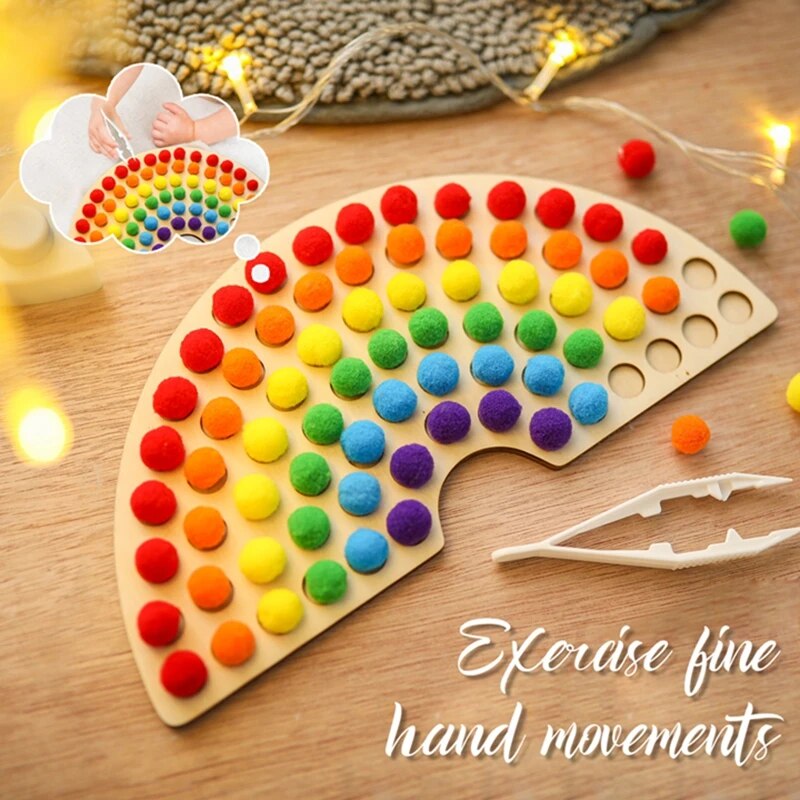 Educational Wooden Sensory Color Sorting Toys