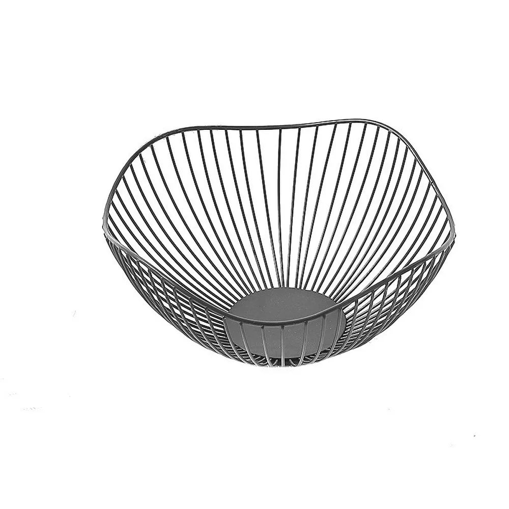 Iron Art  Fruit Basket Nordic Style Home Living Room Fruit Plate Snacks Creative Fruit Bowl Storage Basket Kitchen Organizer