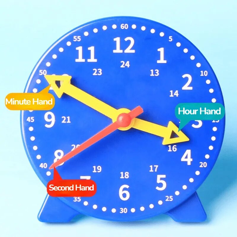 Children Clock Educational Toys Hour Minute Second