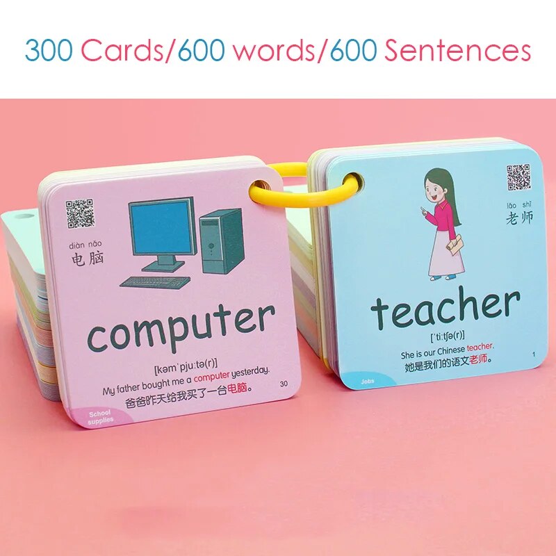 Learning Card For Kids 600 Words 20 Categories