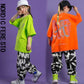 Girls Jazz Dance Costumes Hip Hop Outfits Loose Tshirt Jogger Pants Clothing Street Dancing Dress Suit Kids Modern Stage Wear