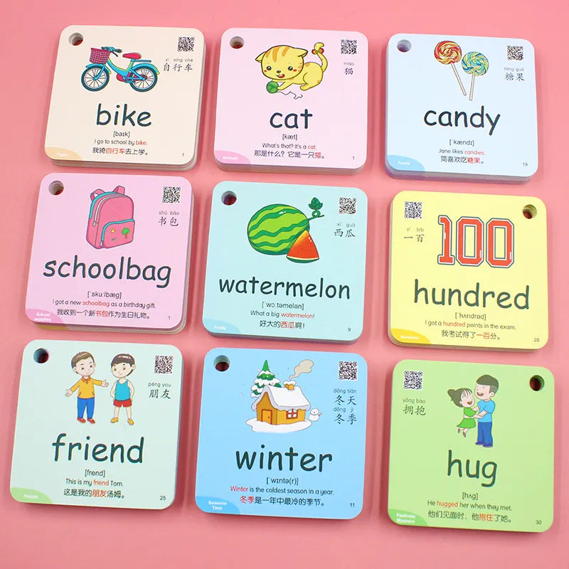 Learning Card For Kids 600 Words 20 Categories