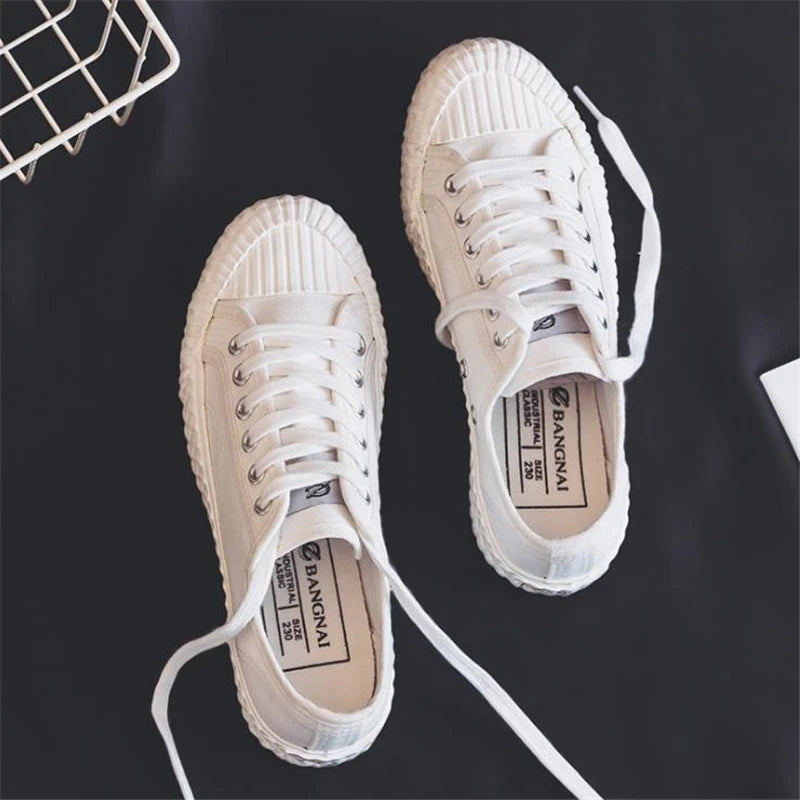 Women Fashion Athletic Sneakers Classic Canvas Shoes Women Low Top Vulcanize Shoes Female Walking Flats Casual Shoes