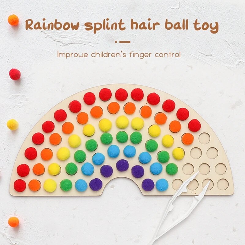 Educational Wooden Sensory Color Sorting Toys