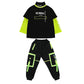 Hip Hop Clothing Girls Green Long Sleeves Black Tops Hip Hop Pants Ballroom Dance Clothes Kids Street Dance Stage Costume