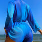 Long Sleeve Waist Kimono Beach Swim Vcay Ombre Drawstring Side Cover Up Ladies Tops 2023 Solid