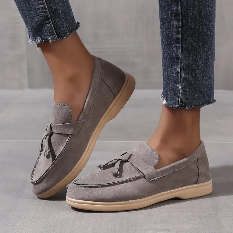 Women Flat Shoes 2023 Spring Suede Slip on Women's Casual Shoes Retro Light Ladies Walking Shoes Fashion Female Loafers Sneakers