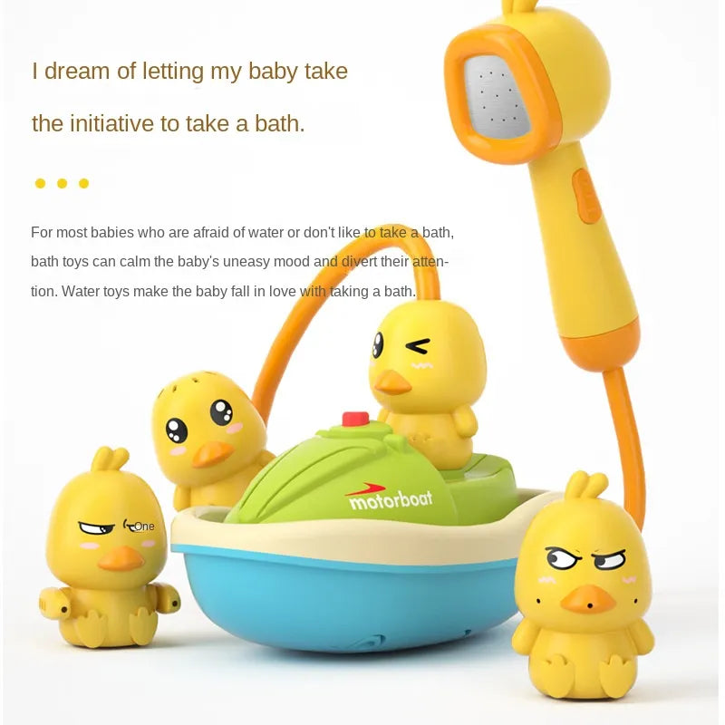 Electric Baby Bath Toys for Kids Duck Spray Water Bath Toys