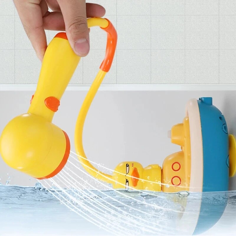 Little Yellow Duck Baby Bath Toys Summer Must-have Water Spray Game Bathroom Electric Shower