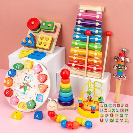 Baby Educational Toys Kids Development Games Wood Puzzles