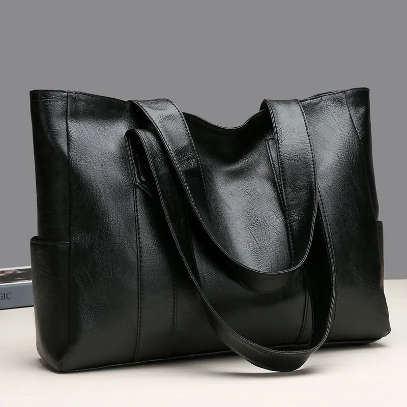 Casual PU Leather Tote Bag