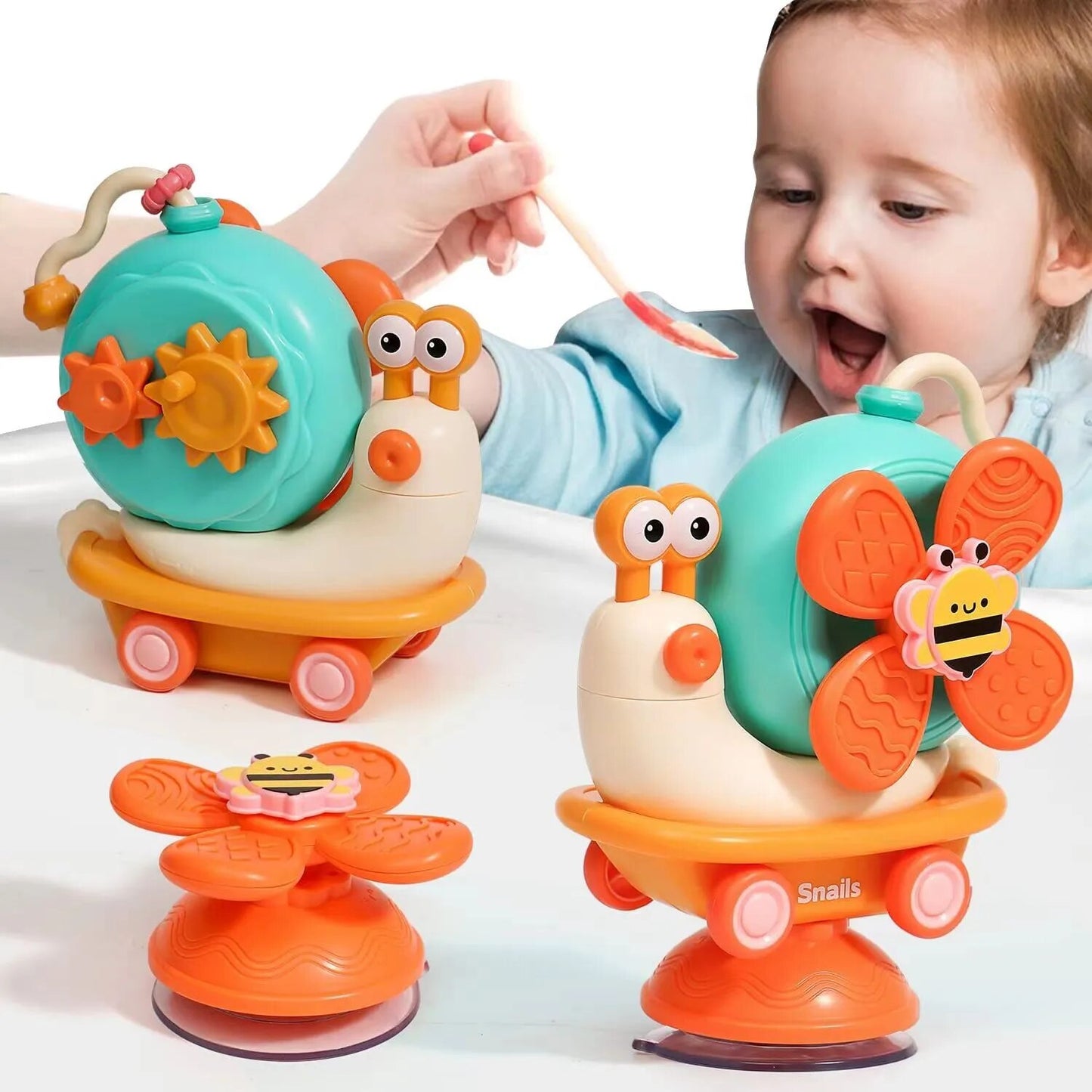 Spinning Snail Baby Toy