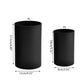 Hot Kitchen Utensil Holder Black Plastic Cylinder Storage Tableware Drying Canister Cutlery Organizer Flatware Tools For Kitchen