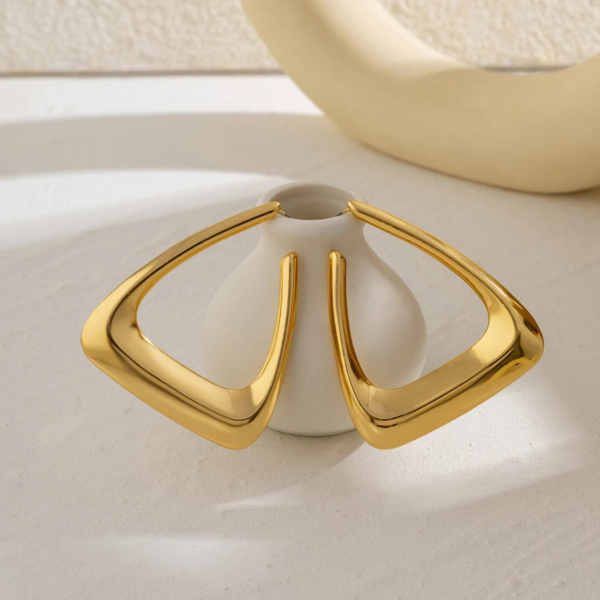 Triangle Hoop Earrings