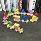 Wooden Digital Small Train Toy Set for Kids,Learning