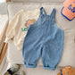 New Autumn Children Denim Jumpsuit 1-7Years Toddler Kid Boy Girl Pocket Loose Suspender Long Pant Jeans Fashion Overalls Clothes