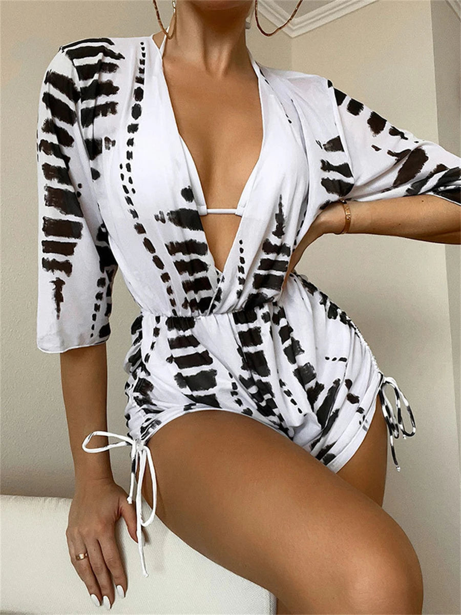 Tropical Print Swimsuit