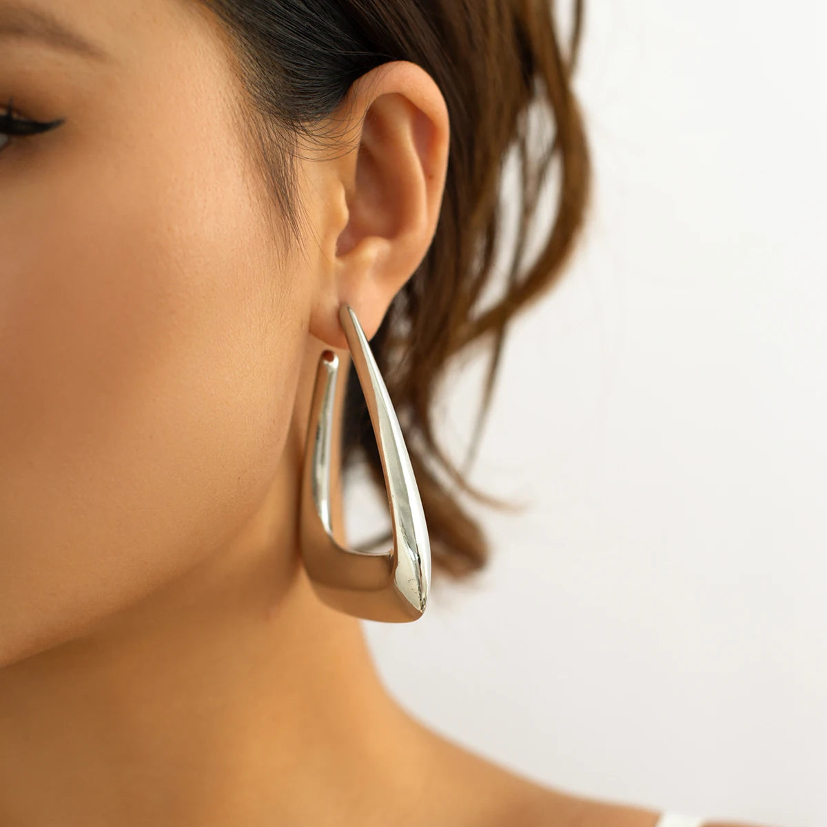 Triangle Hoop Earrings