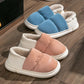 Women's Cotton Slippers Bag with Winter Indoor Home Warm Slippers Couple Men