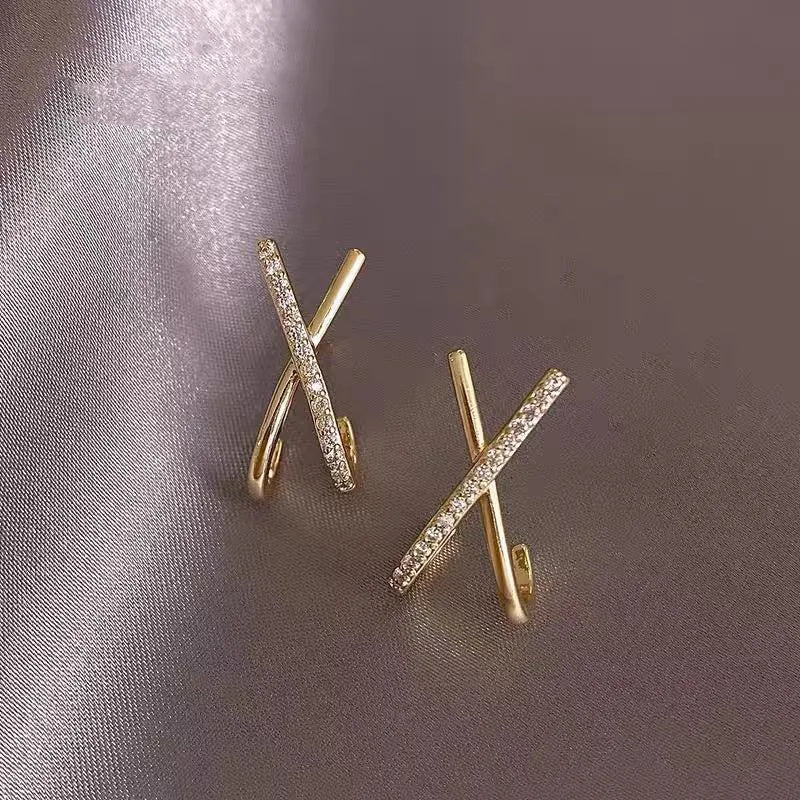 X Shape Earrings