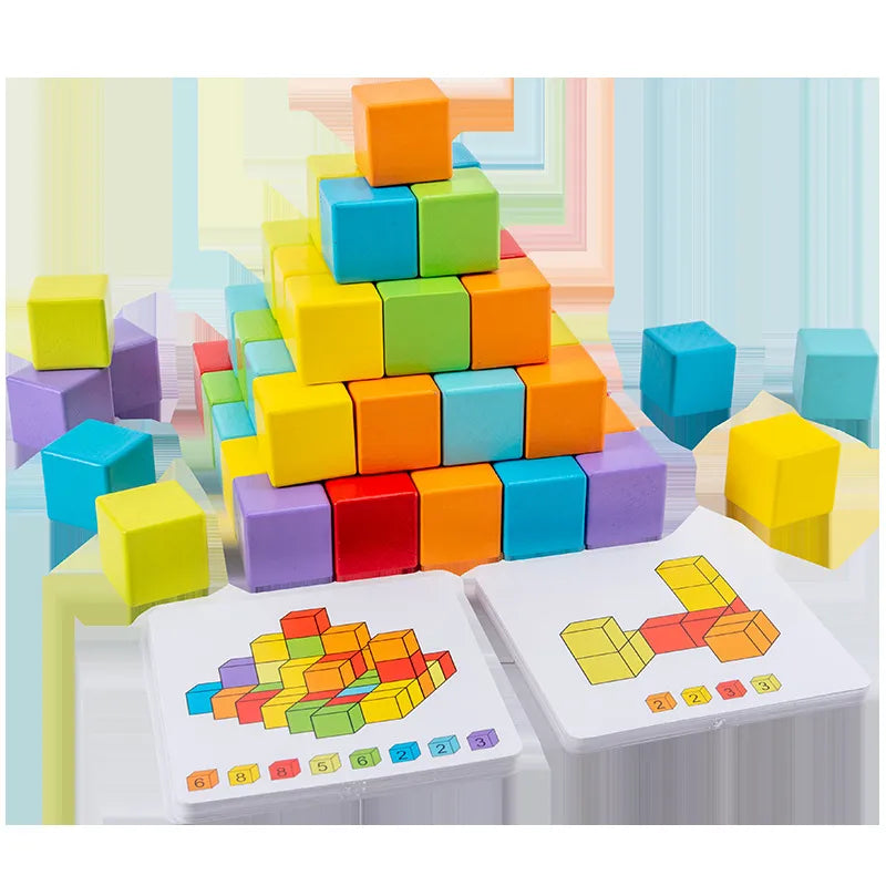 Children's Cube Space Thinking Buildling Block 3D Puzzle