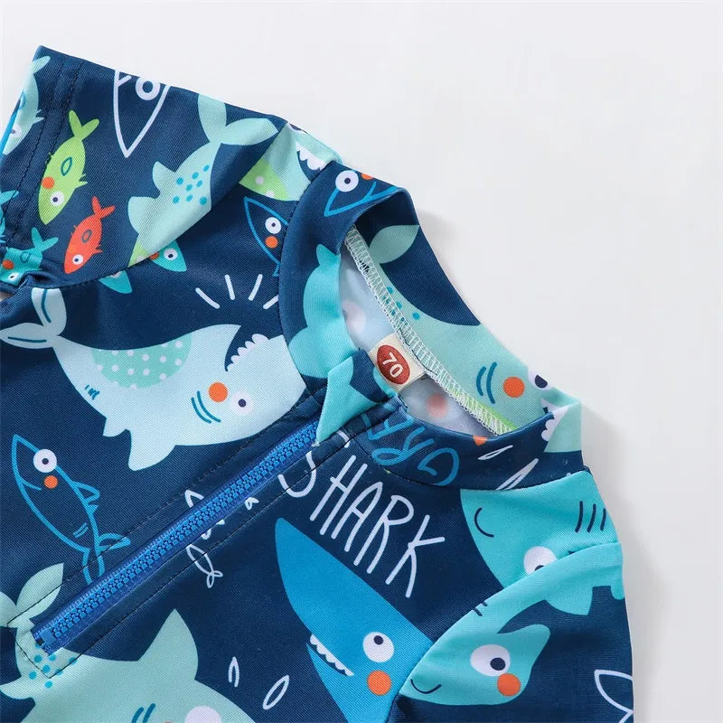 Shark Jumpsuit Swimwear Beachwear