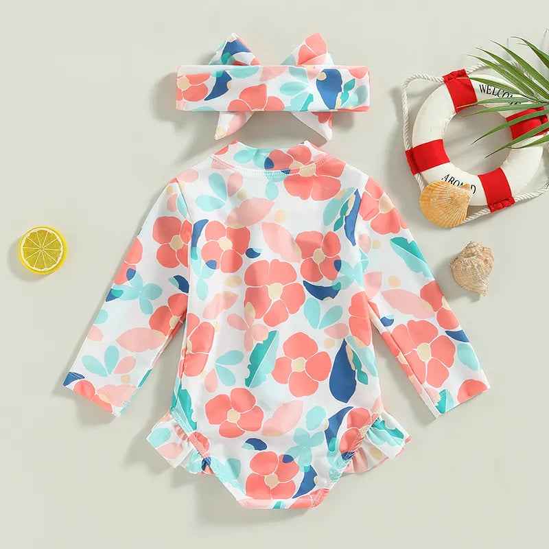 Print Swimwear with Bow