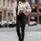 Women Autumn Winter Faux Fur Suede Jacket Black Thicken Warm Coat Elegant Short Cardigan Fashion Outwear Casual Streetwear 2022