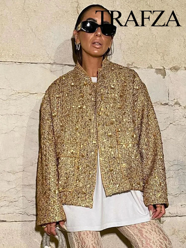 Shiny Sequin Jacket