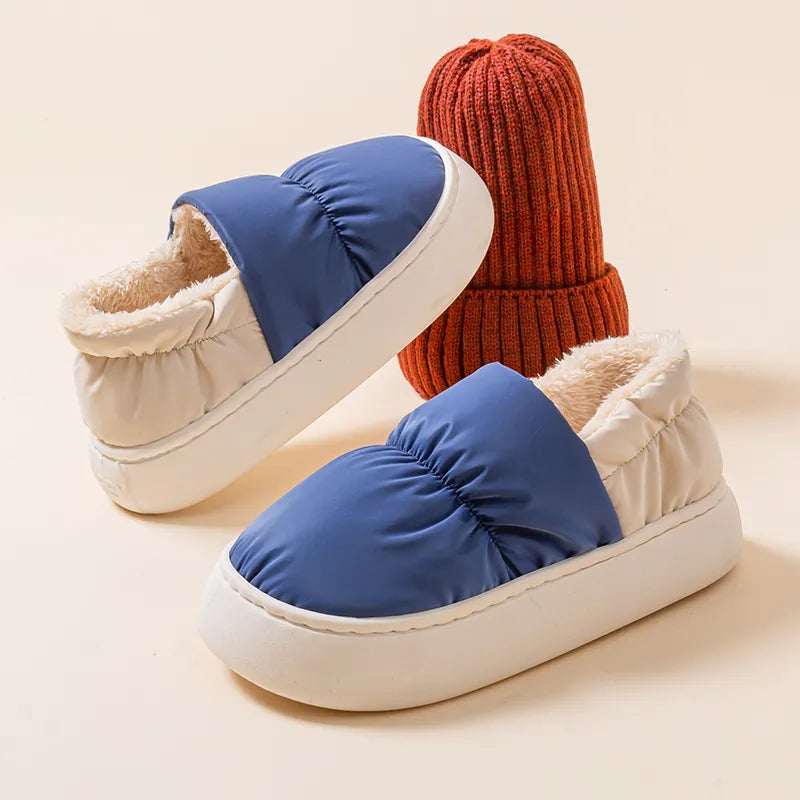 Winter Women Home Indoor Casual Fuzzy Slippers Female Flip Flops Fluffy Shoes   Ladies Soft Plush Slippers Design Versatile