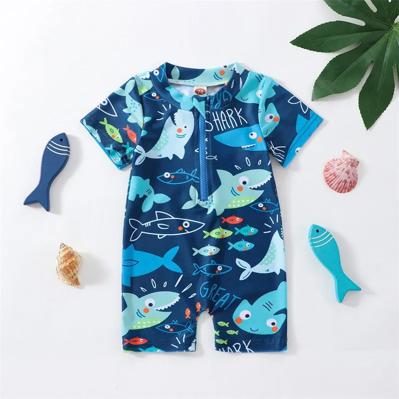 Shark Jumpsuit Swimwear Beachwear