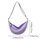 Nylon Crossbody Bag For Women Fashion Portable Casual Hobos Sport Chest Bag Underarm Bag Students Dumpling Shape Shoulder Bag