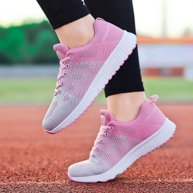 Women Casual Shoes Fashion Breathable Walking Mesh Flat Shoes Sneakers Women 2022 Gym Vulcanized Shoes White Female Footwear