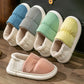 Women's Cotton Slippers Bag with Winter Indoor Home Warm Slippers Couple Men