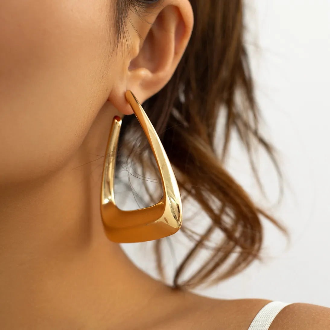 Triangle Hoop Earrings