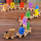 Wooden Digital Small Train Toy Set for Kids,Learning