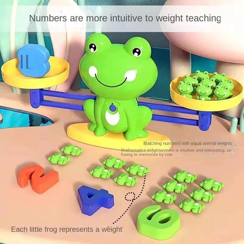 Mathematical Intelligence Math Toys Funny Frog Scale Children's