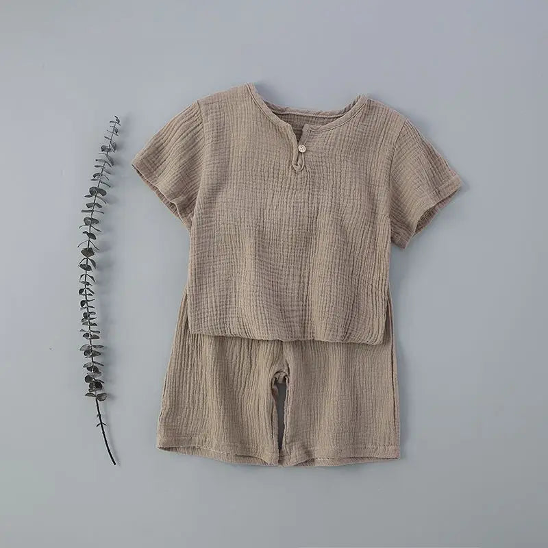 Children Muslin Clothes Set