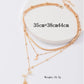 Bohemia Multilayer Moon Gold Color Pendant Necklaces