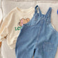 New Autumn Children Denim Jumpsuit 1-7Years Toddler Kid Boy Girl Pocket Loose Suspender Long Pant Jeans Fashion Overalls Clothes