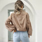 Jackets for Women Lantern Sleeve Cropped Bomber Jacket Overcoat Outwear Fashion Spring Vintage Corduroy Autumn Winter Coat 18047