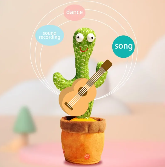 Dancing Cactus Toy,Repeat Talk, Sing & Dance