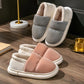 Women's Cotton Slippers Bag with Winter Indoor Home Warm Slippers Couple Men