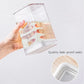 Pasta Box Food Container Nuts Candy Jars Airtight Storage Container for Spaghetti Noodle Wheat Pasta Kitchen Organizer