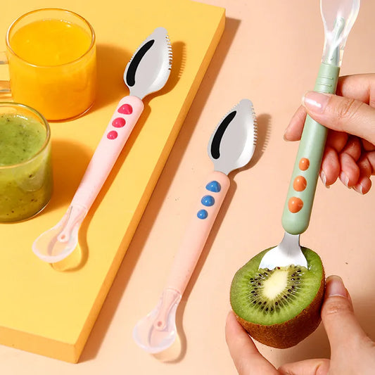 Double Ended Baby Fruit Scraping Spoon