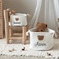 Embroidered Name Bear Storage Basket